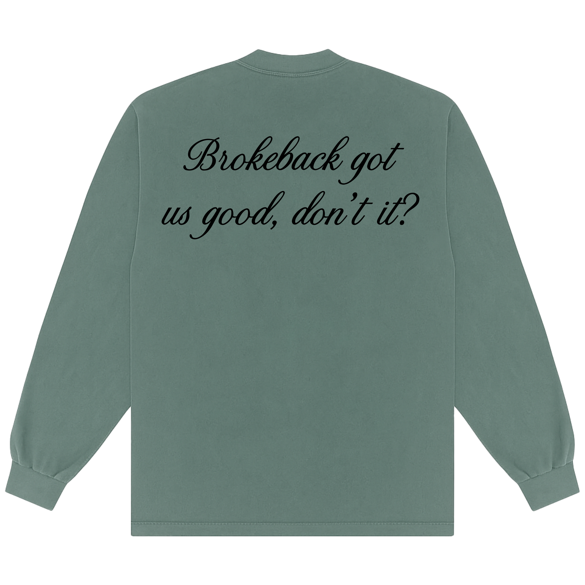 Urban Backwoods 'Split Happens' Long Sleeve T-Shirt - Premium Heavy Cotton, Regular Fit